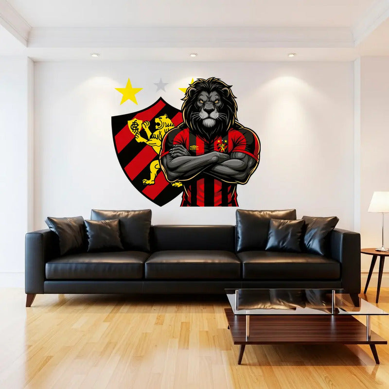 Adesivo Gigante Sport Recife 140x106cm - Leão Da Ilha