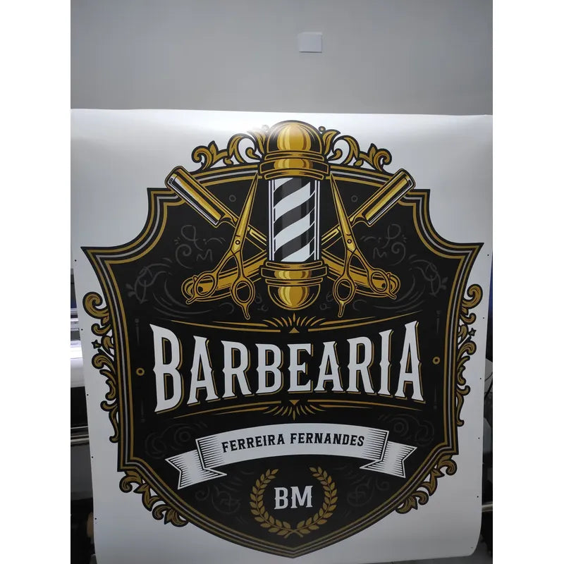 Adesivo Barbearia Gigante 140cm - Diversos Modelos