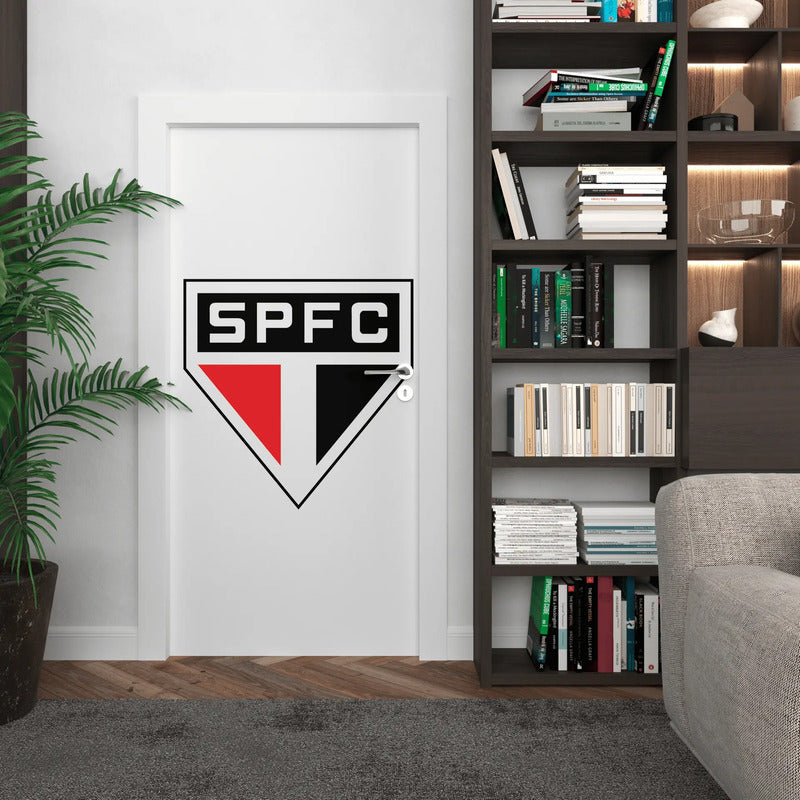 Adesivo De Porta São Paulo - Vista Seu Espaço De Tricolor Adesivo De Porta São Paulo A Força Do Tricolor