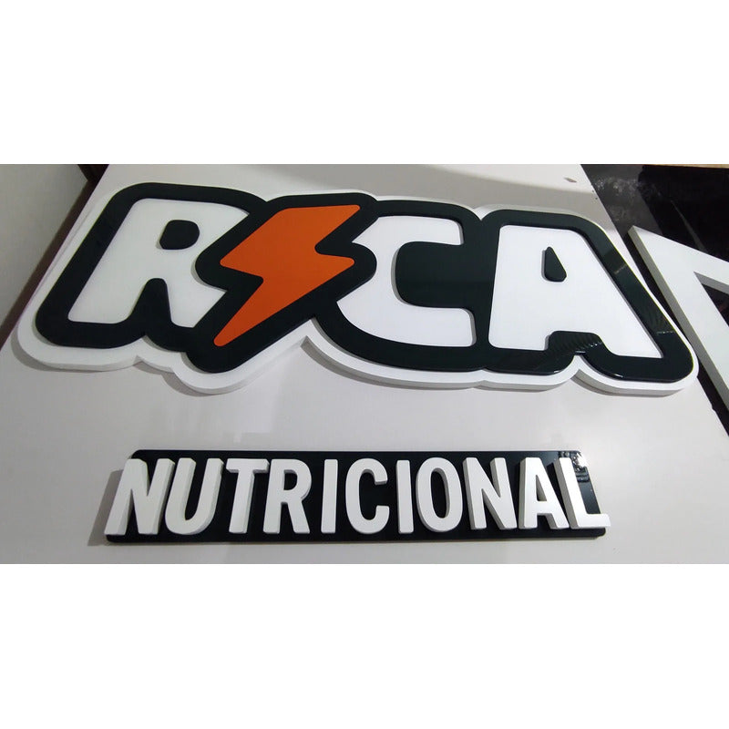 Logo Alto Relevo Pvc 20mm 500cm Para Fachada Personalizado