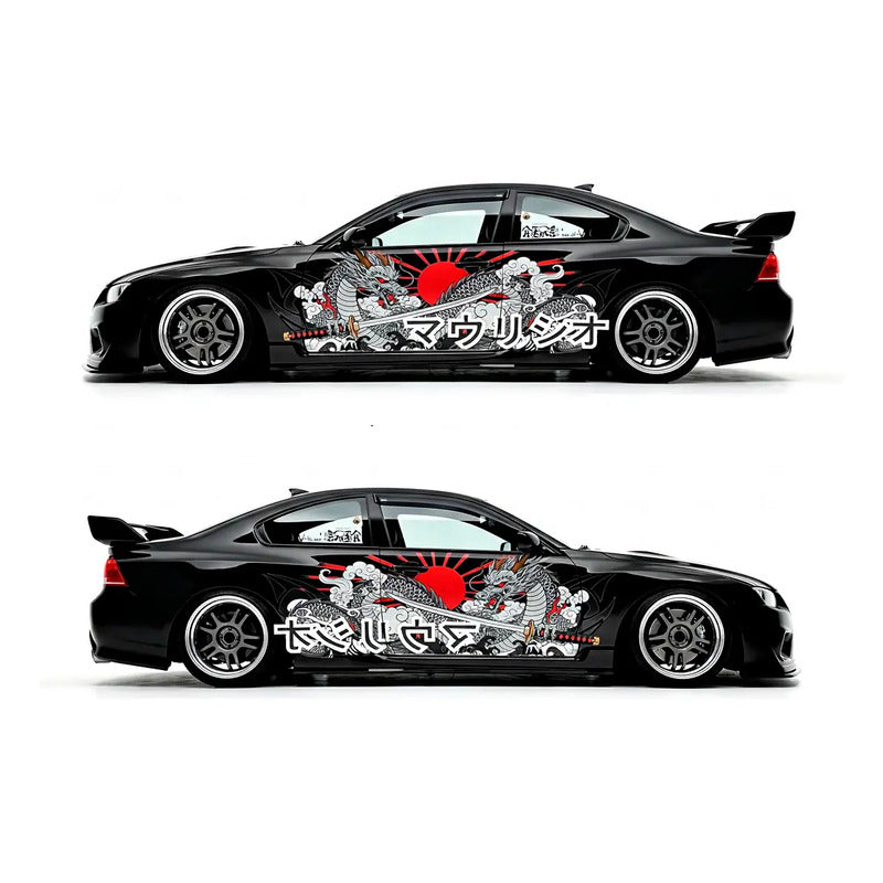 Adesivo Carro Tuning Dragão Japonês 189x70cm - Poder E Arte
