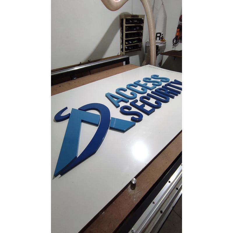 Logo Alto Relevo Pvc 20mm 500cm Para Fachada Personalizado
