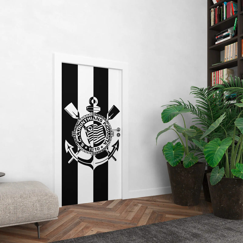 Adesivo Para Porta Corinthians Decoração Do Timão Imponente
