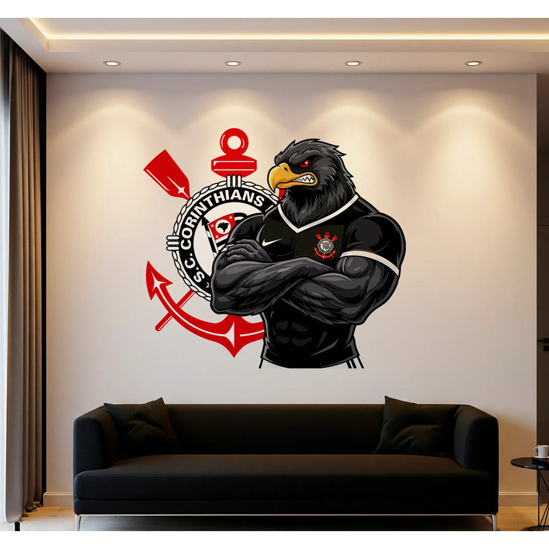 Adesivo Corinthians Gavião - Lançamento Exclusivo 131x120 Cm