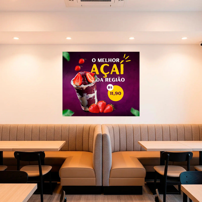 Adesivo De Açaí Gigante 140cm - Destaque Seu Produto E Venda