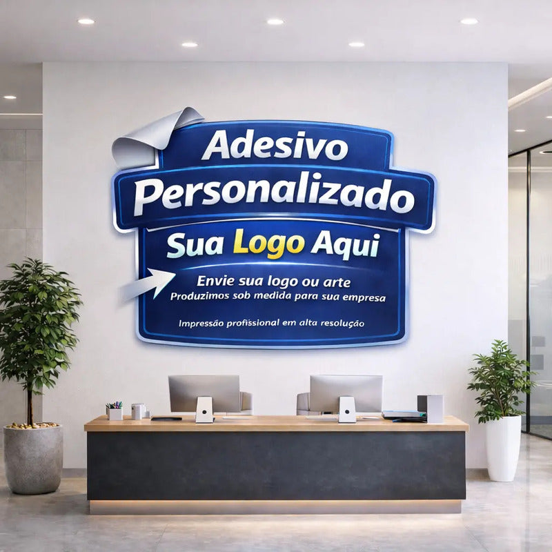 Adesivo Personalizado 150x100 Cm - Envie Sua Logo