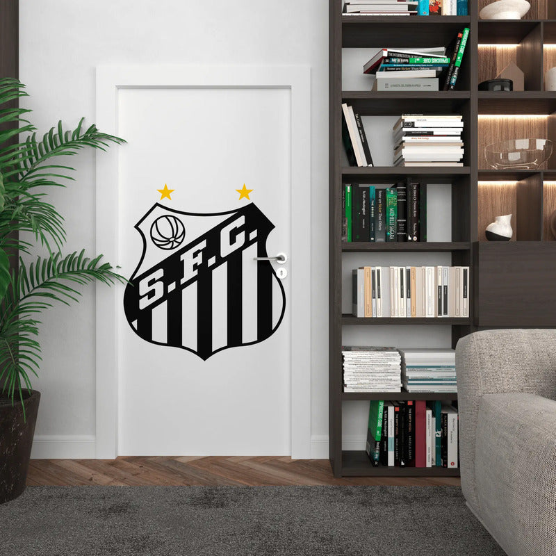 Adesivo De Porta Santos - Sua Entrada Com O Orgulho Santista Adesivo De Porta Santos - Identidade Santista