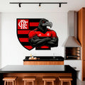 Adesivo Flamengo Mascote Urubu - Carro Parede Vidro 100x82cm