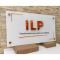 Placa Painel De Acrílico Logo Personalizada 100x90 Personalizado