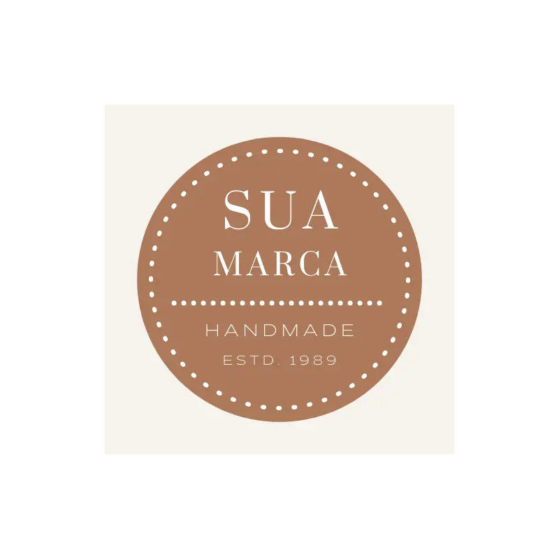 300 Etiquetas Personalizadas Com Sua Logo Alta Resolução Personalizado 5x5 Cm