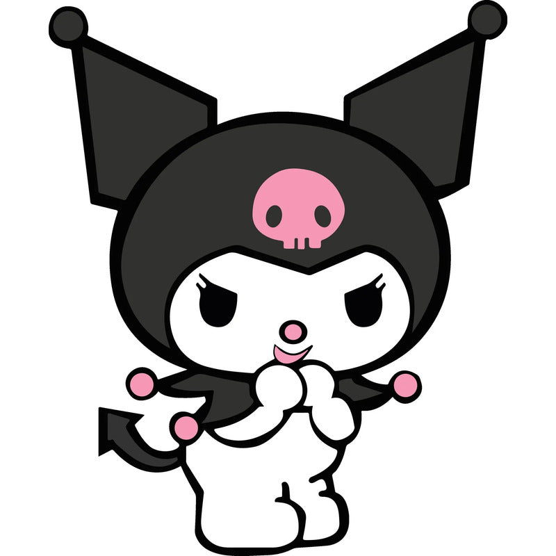 Adesivo Kuromi Sanrio 140x120cm - Altissima Resolução Kuromi Sanrio