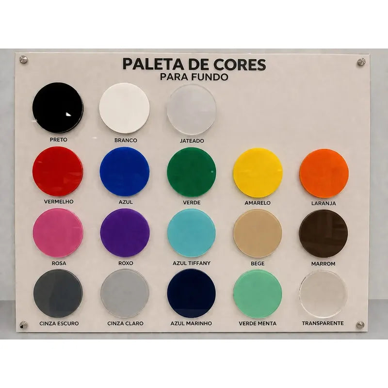 Placa Painel De Acrílico Letreiro Logo Personalizada 80x80 Personalizado