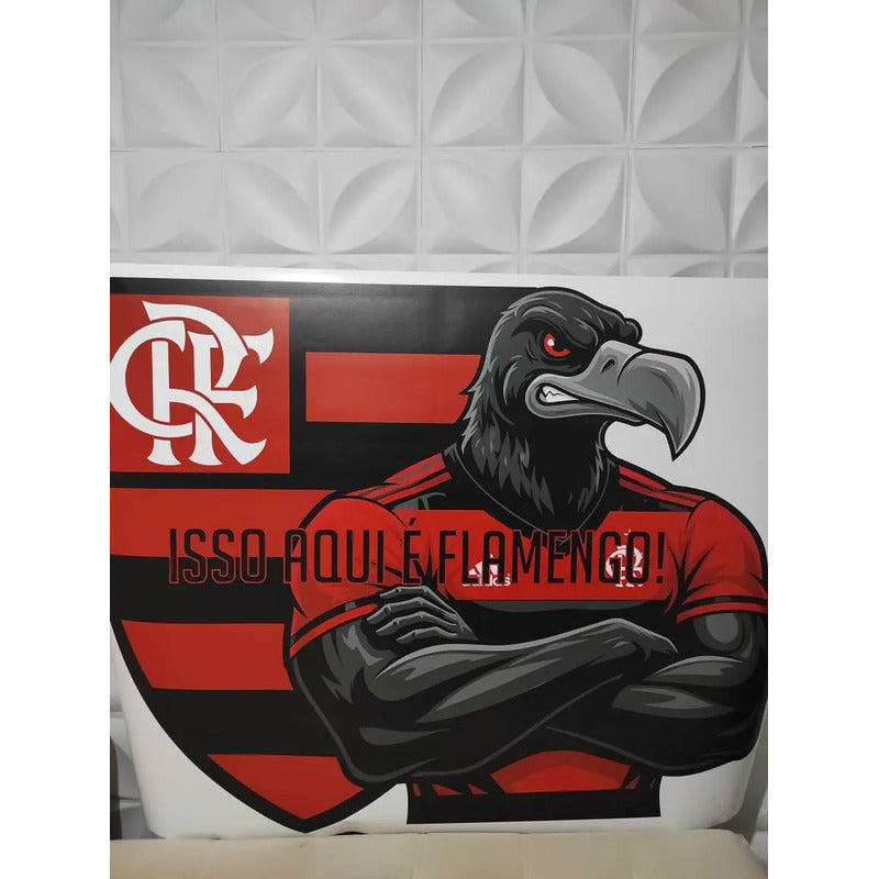 Adesivo Flamengo Urubu - Paixão E Raça Em 156x120 Cm