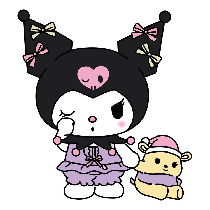 Adesivo Kuromi Sanrio 140x120cm - Altissima Resolução Kuromi Sanrio