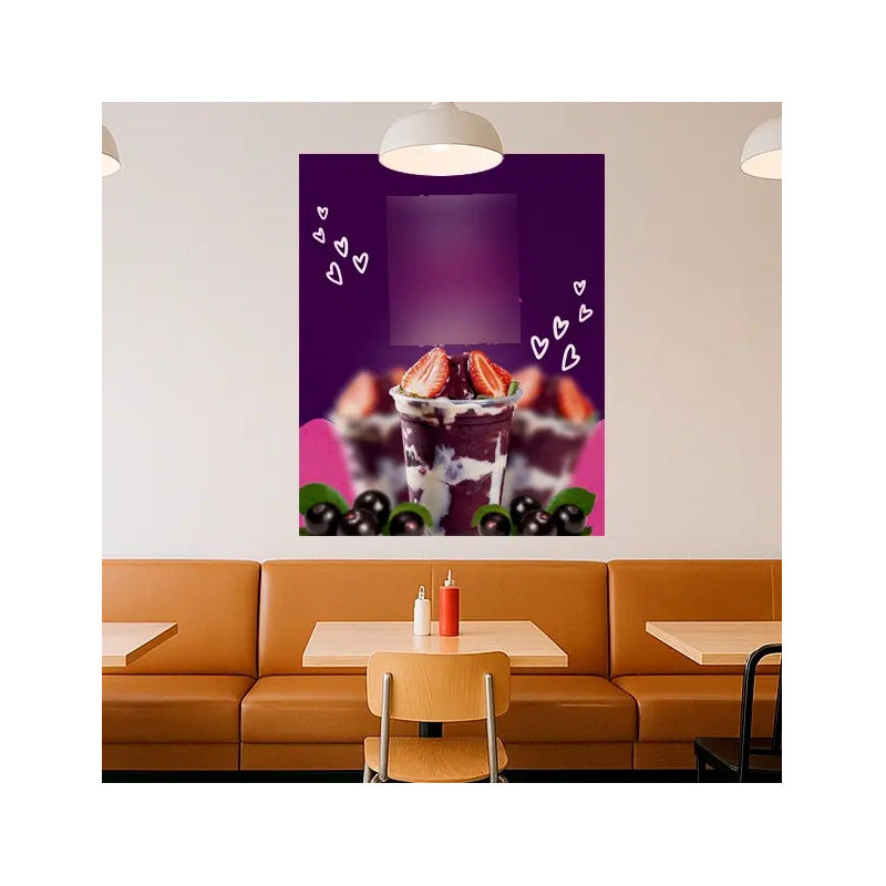 Adesivo De Açaí Gigante 140cm - Destaque Seu Produto E Venda