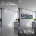 Logo Em Alto Relevo Pvc 20mm Letreiro Fachada 1,20m