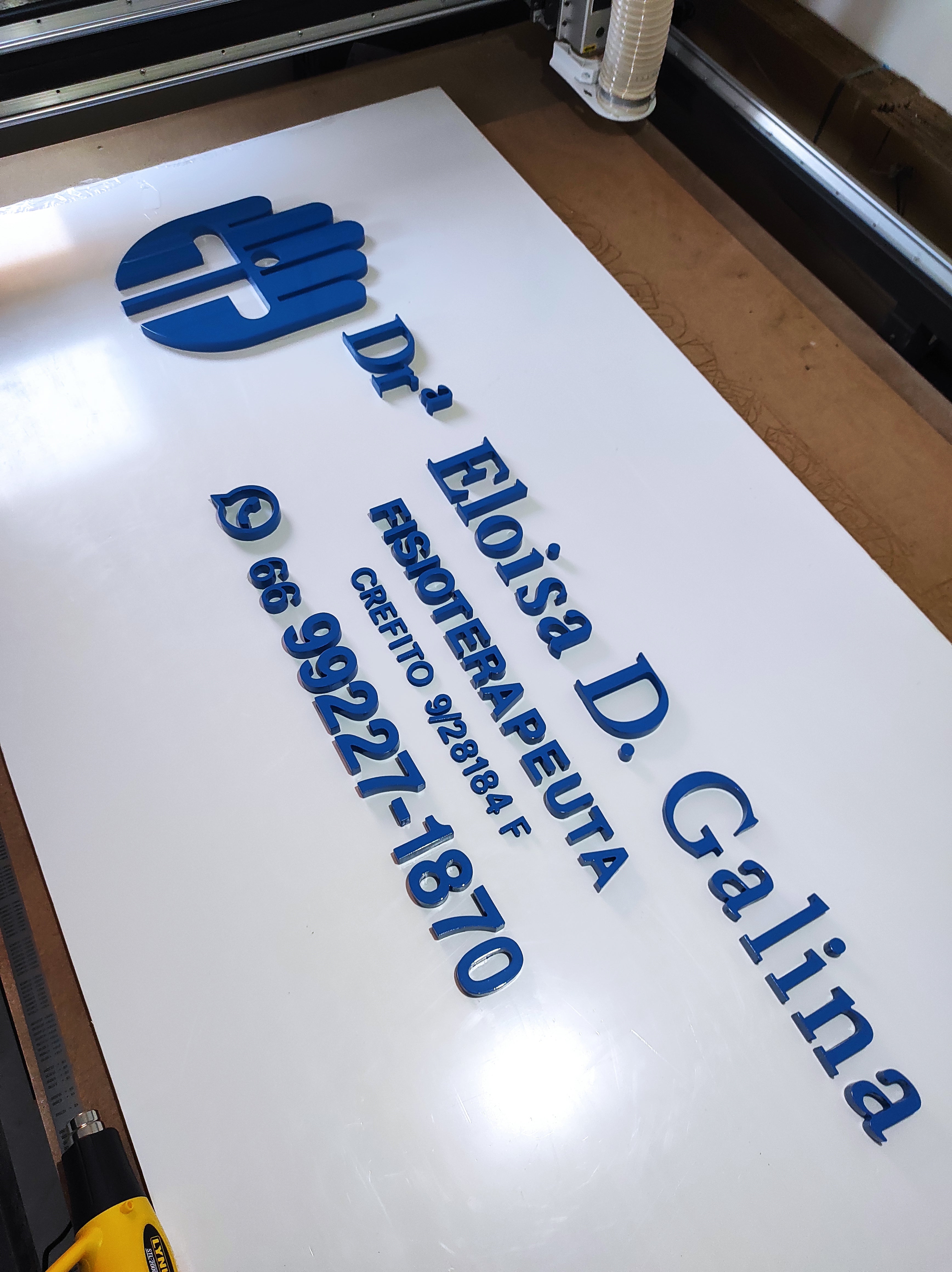 Logo Pvc 20mm Alto Relevo 150cm Para Fachada Pvc - 20mm Alto Relevo