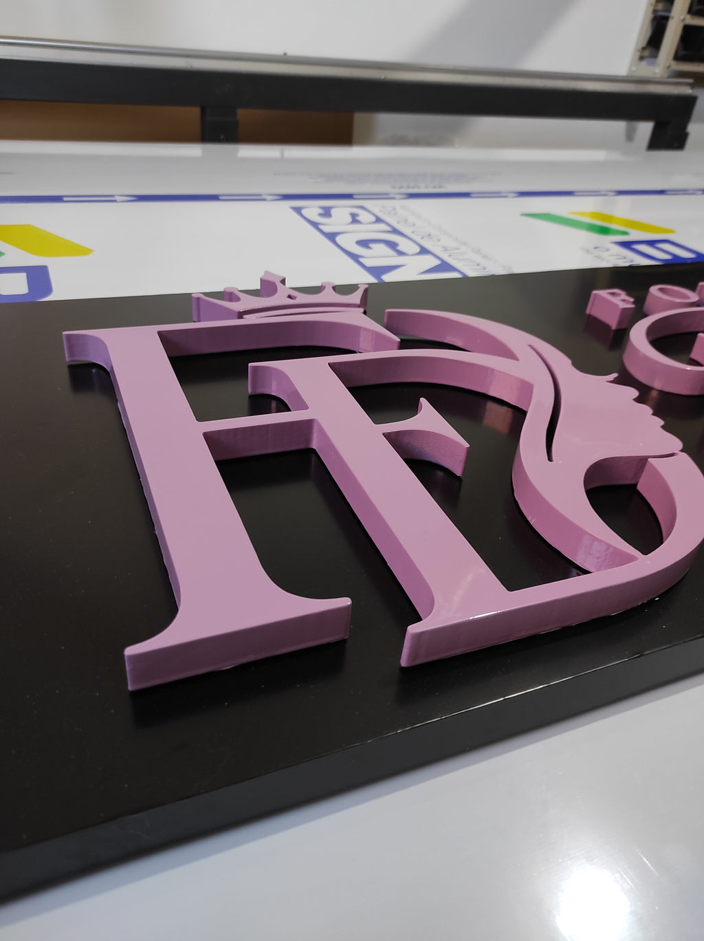 Placa 1.60m Fachada Acm E Pvc Sua Logo Personalizada Personalizado