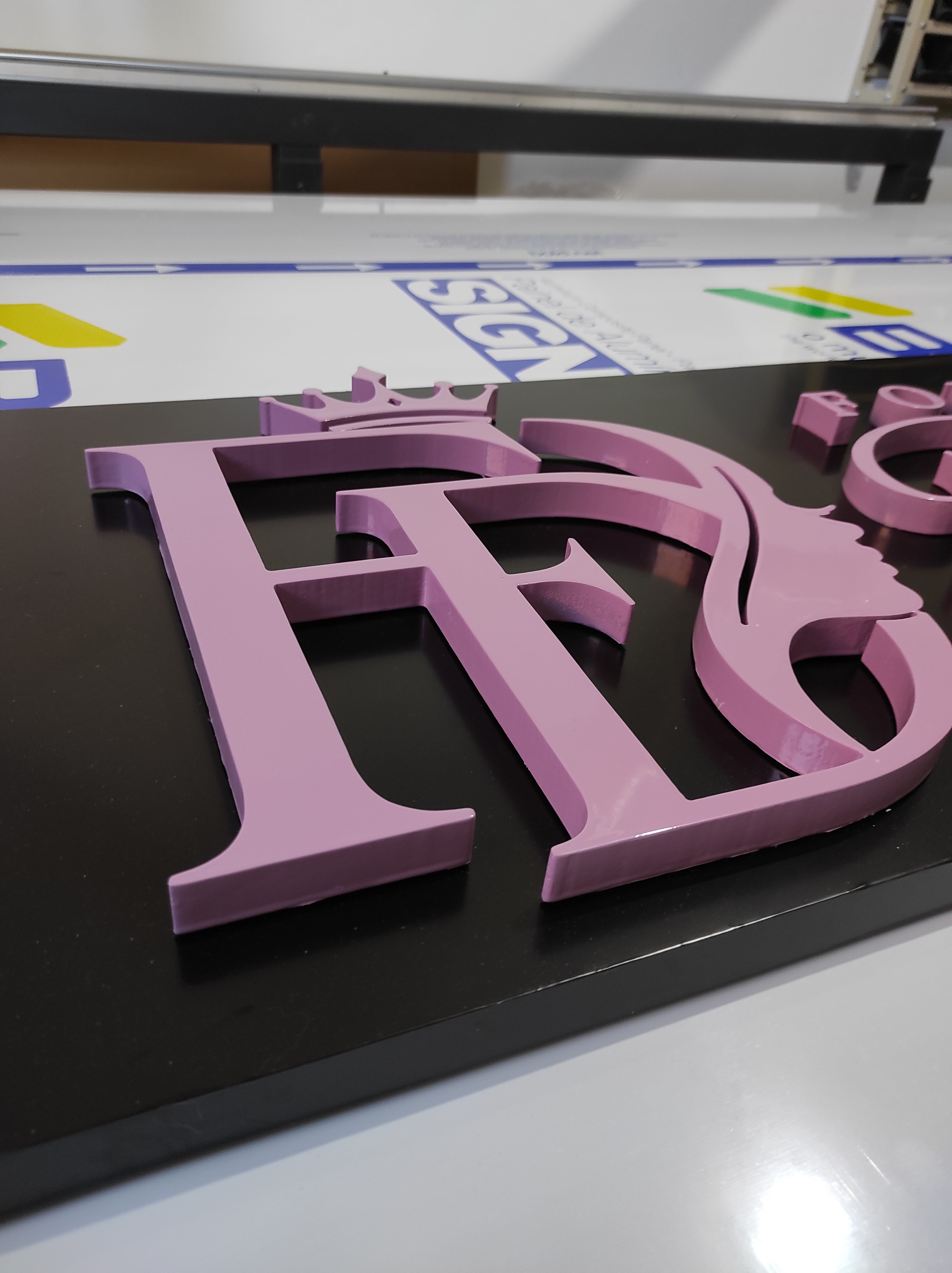 Placa 1.60m Fachada Acm E Pvc Sua Logo Personalizada Personalizado