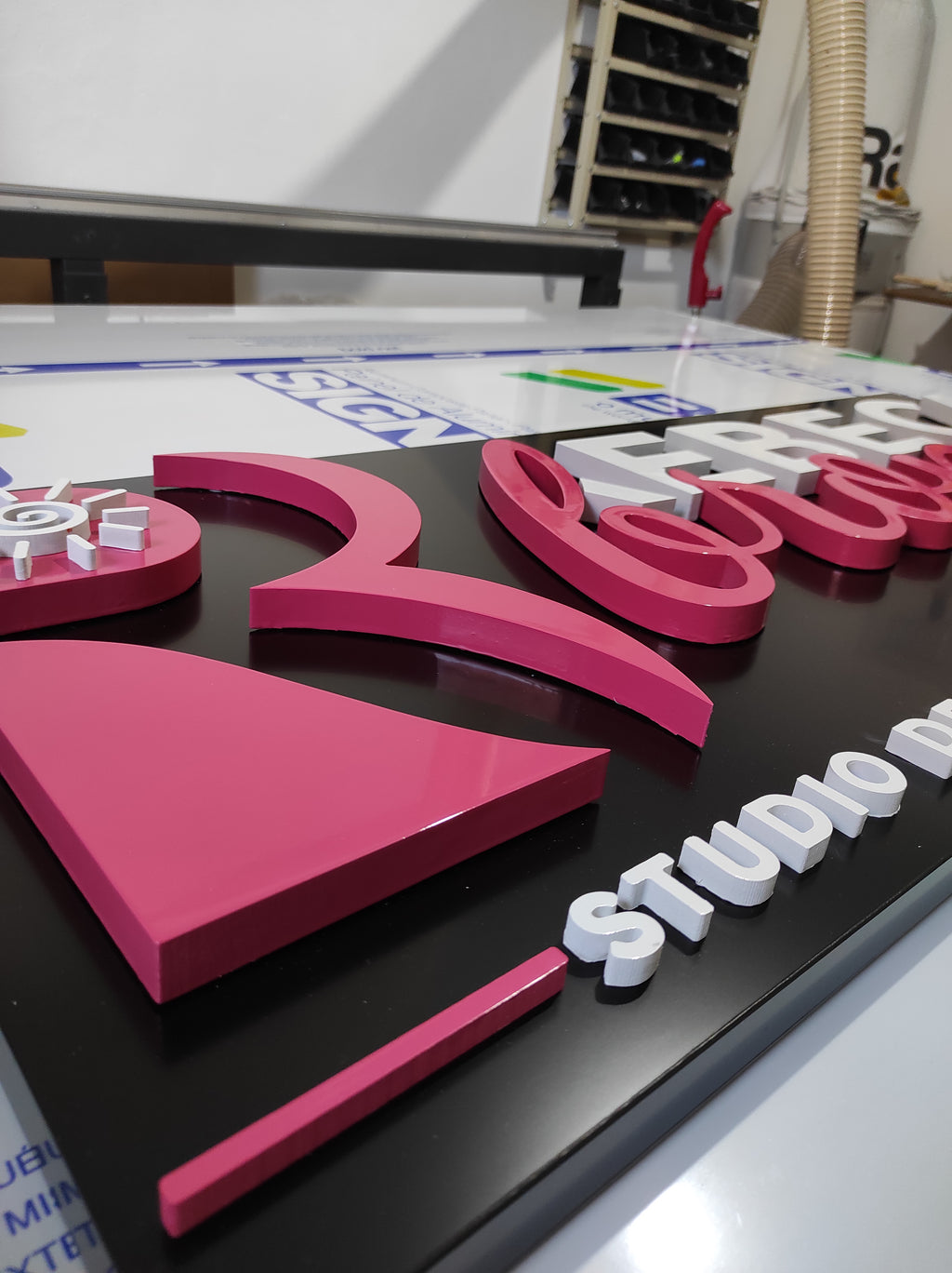 Placa 1.60m Fachada Acm E Pvc Sua Logo Personalizada Personalizado