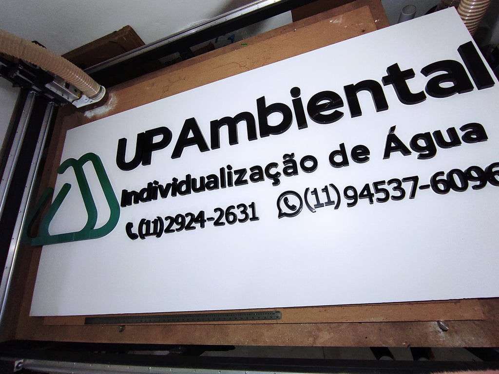 Logo Pvc 20mm Alto Relevo 150cm Para Fachada Pvc - 20mm Alto Relevo
