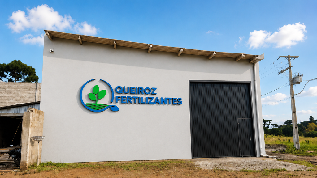 Logo Em Alto Relevo Pvc 20mm Letreiro Fachada 1,20m Cor A Combinar