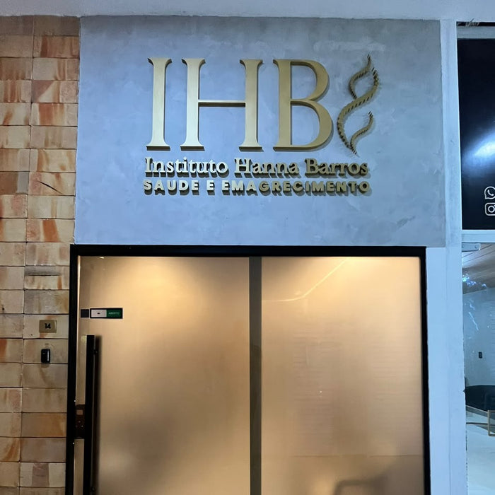 Logo em Alto Relevo 150 cm Fachada com Pintura Automotiva
